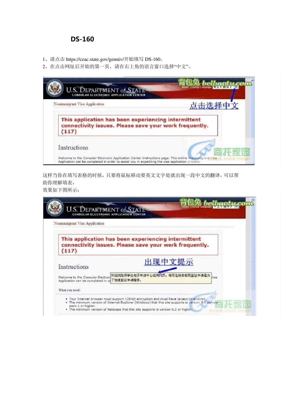 申请美国签证DS160全攻略_第1页