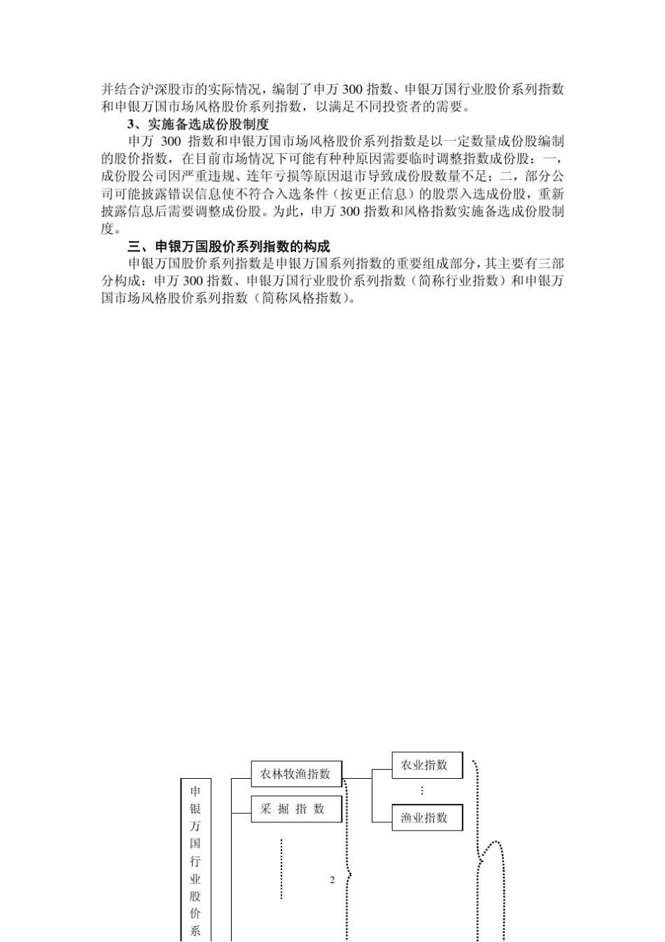 申银万国股价系列指数编制说明_第2页