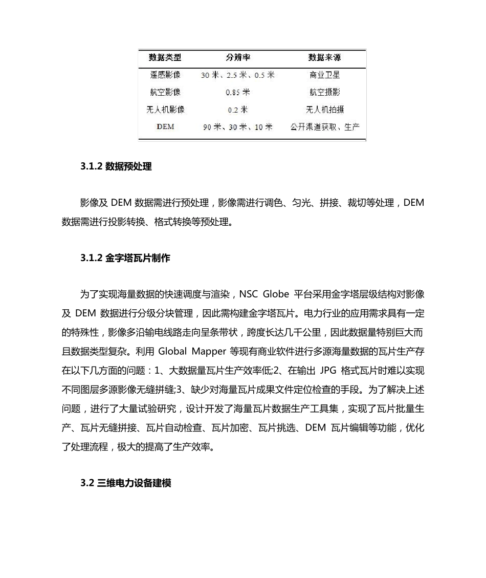 电力三维地理信息平台建设中数据生产及应用_第3页