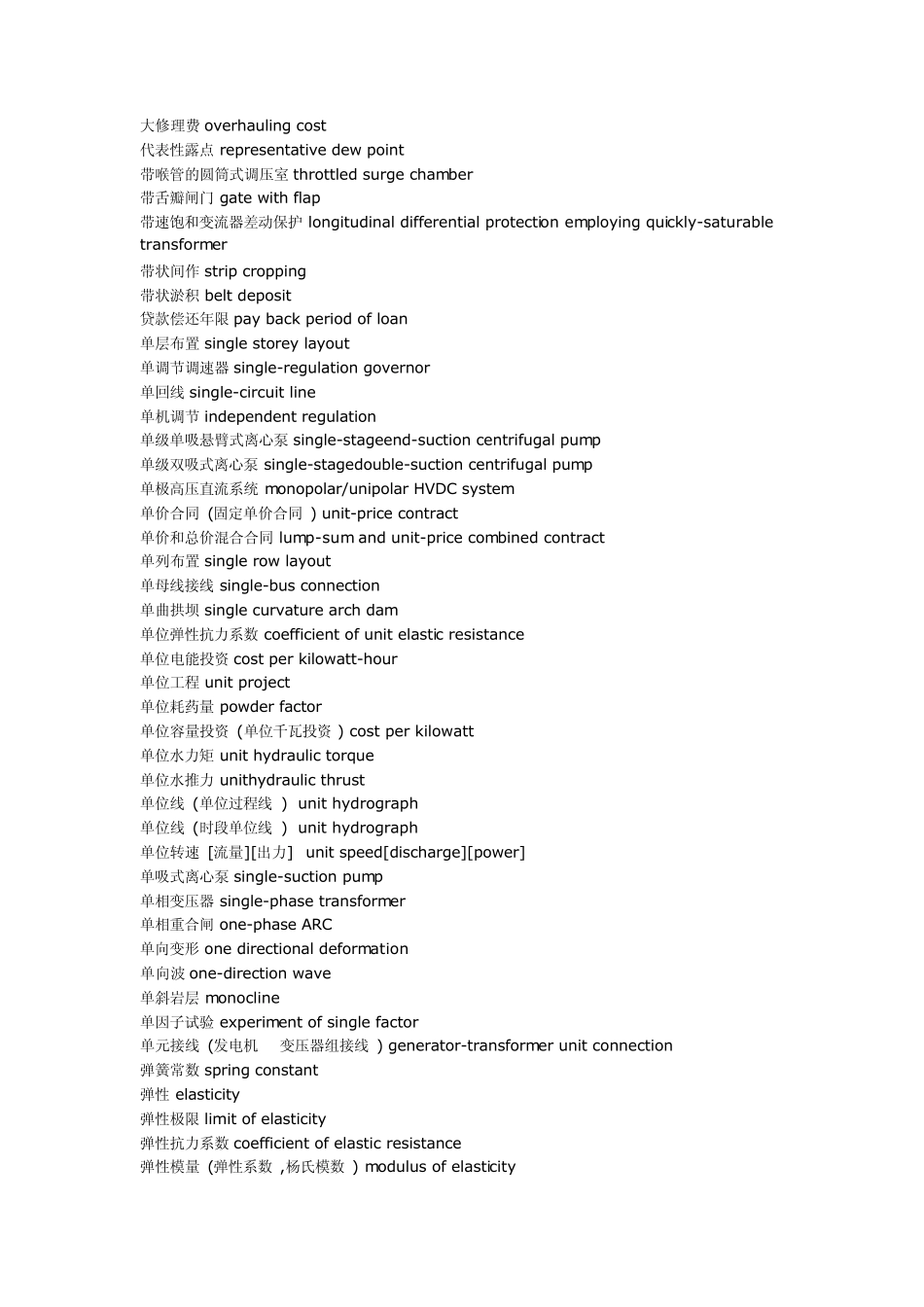 电力专业术语英汉翻译_第2页