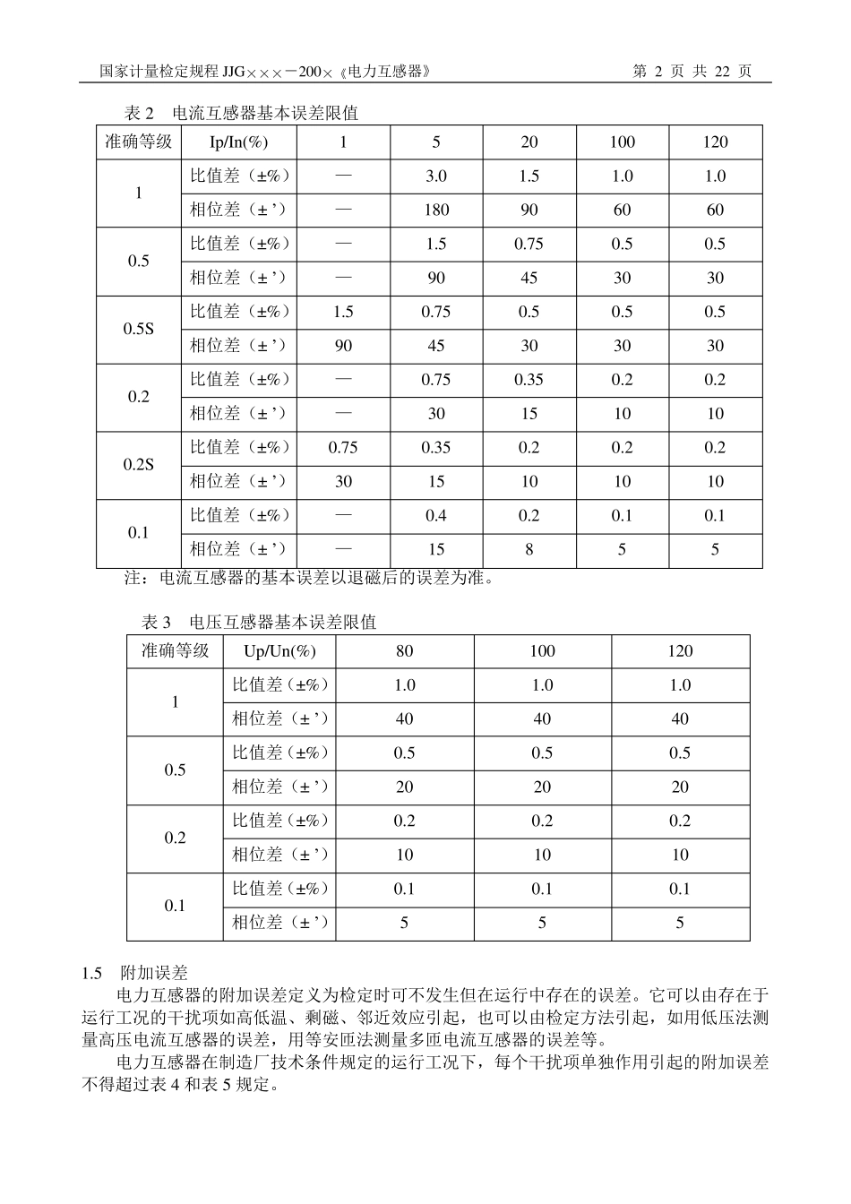 电力互感器检定规程_第2页