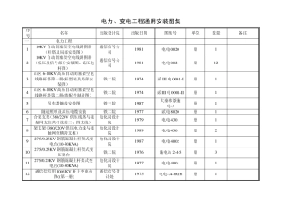 电力变电工程通用安装图集