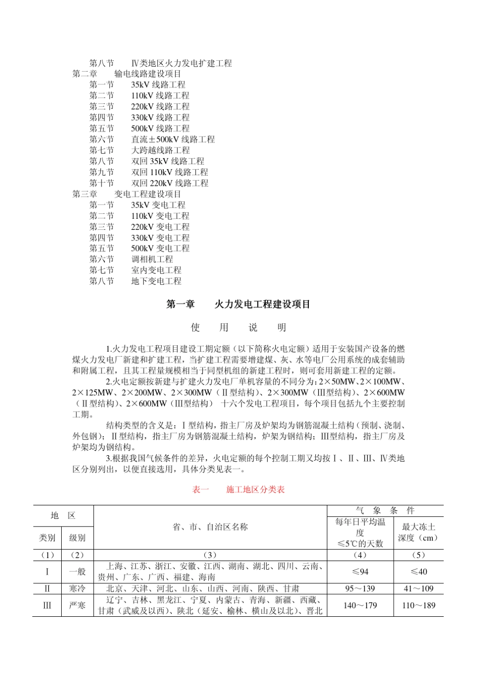 电力工程项目建设工期定额_第2页