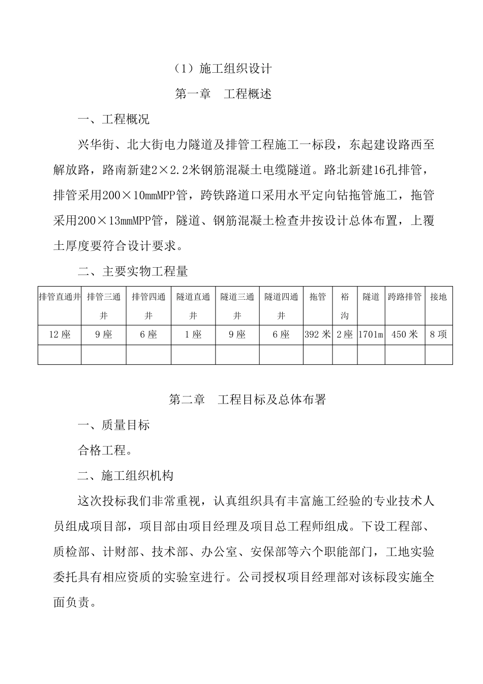 电力排管施工组织设计_第2页