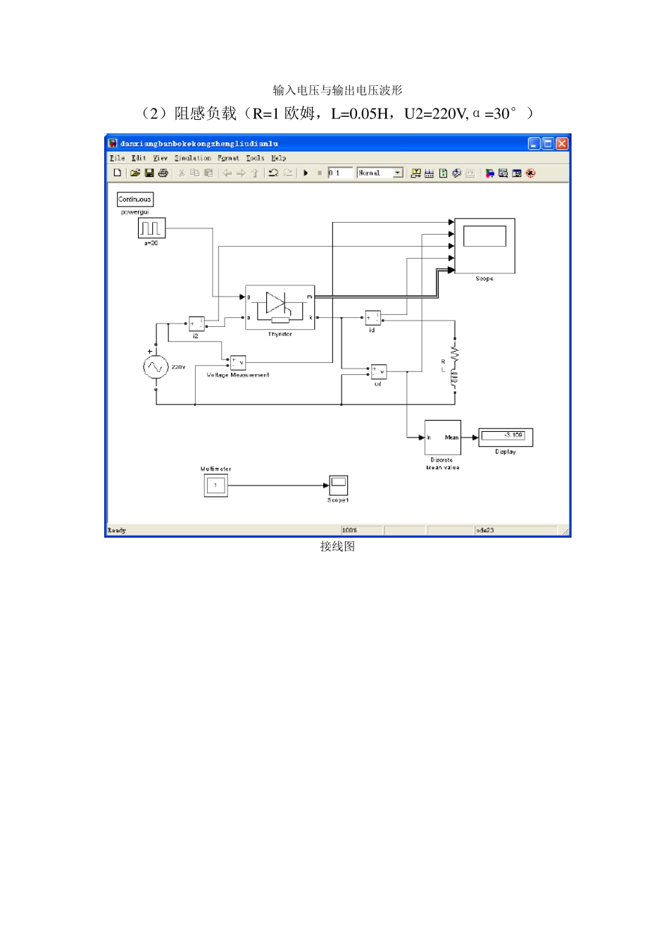 电力电子技术matlab仿真实验报告_第3页