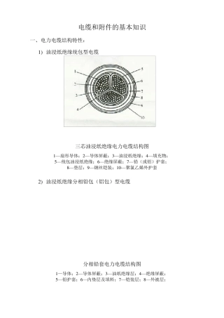 电力电缆及附件的基本知识