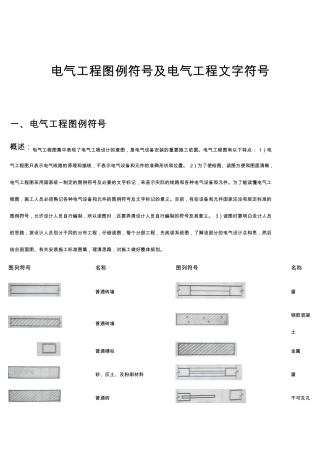 电力系统常用符号