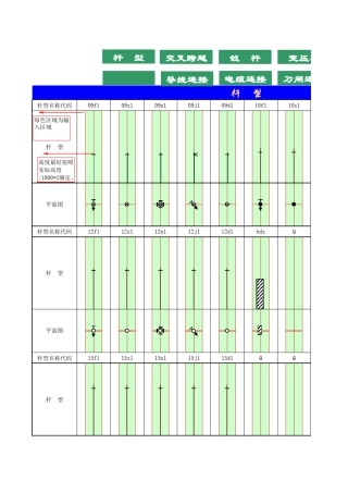 电力线路平断面图