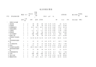 电力负荷计算表.xls
