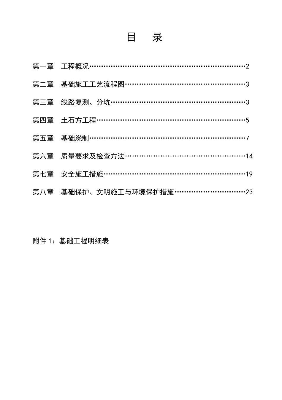 电力铁塔基础施工方案汇总_第1页