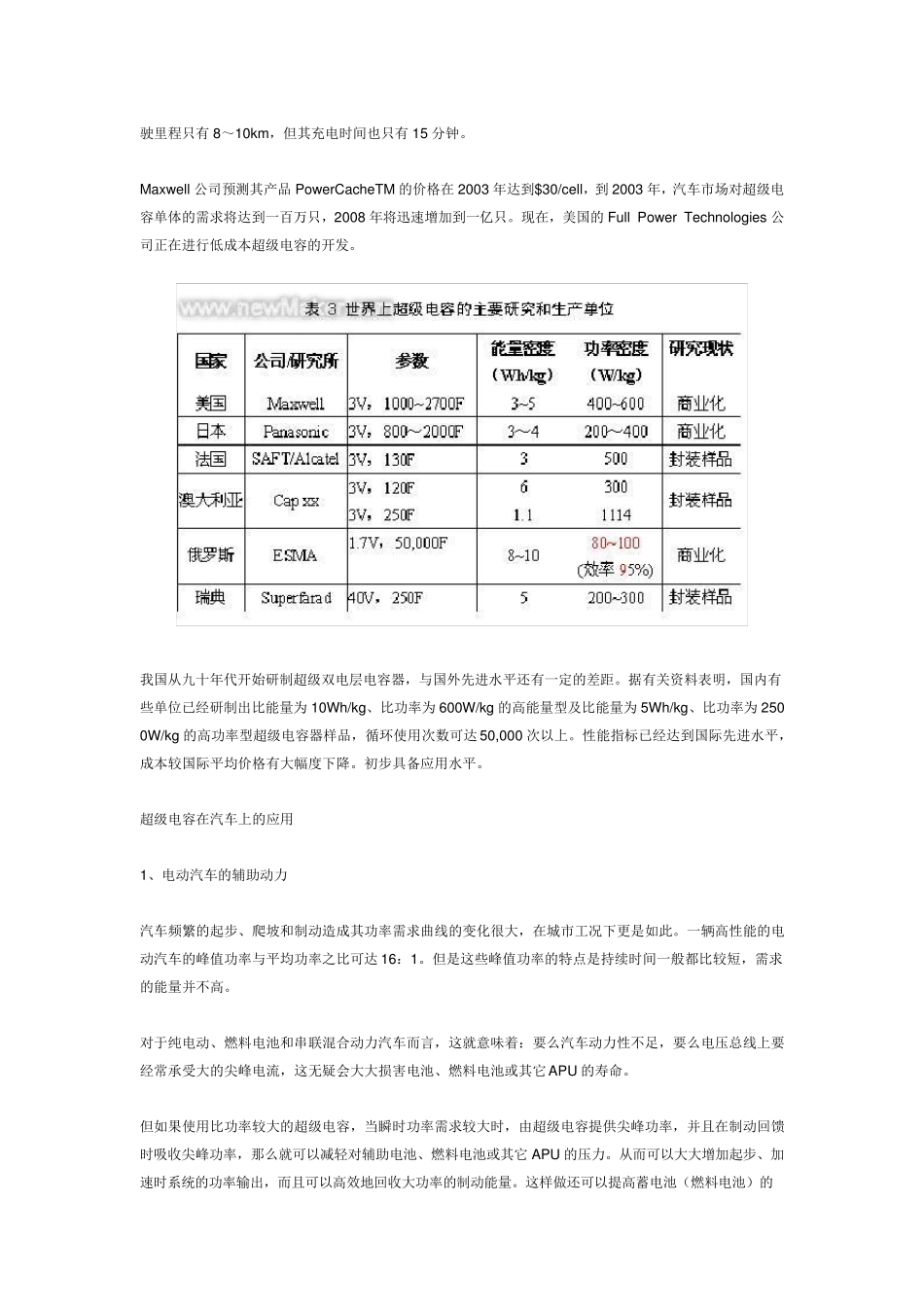 电动汽车中的超级电容_第3页