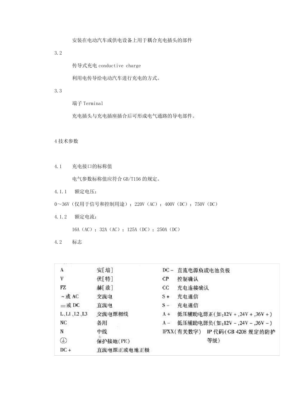 电动汽车传导式充电接口(QCT841—2010)_第3页