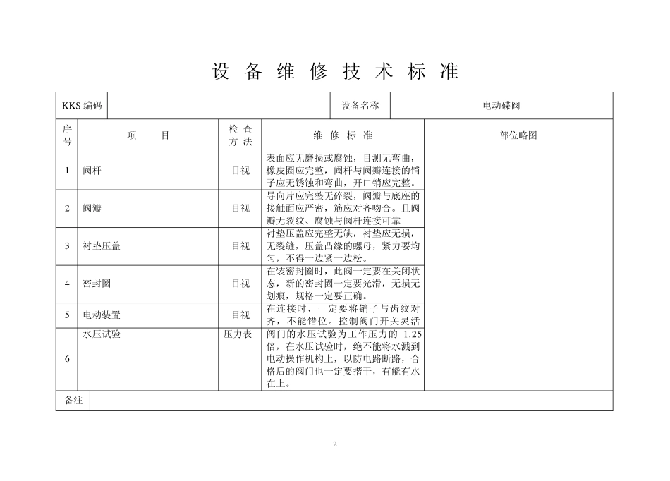 电动碟阀点检标准_第2页