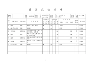 电动碟阀点检标准