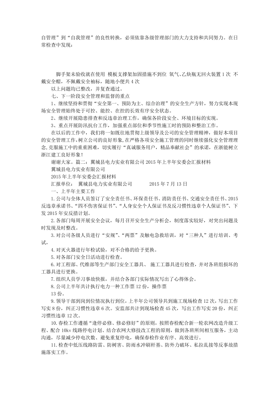 电厂安委会汇报材料_第3页