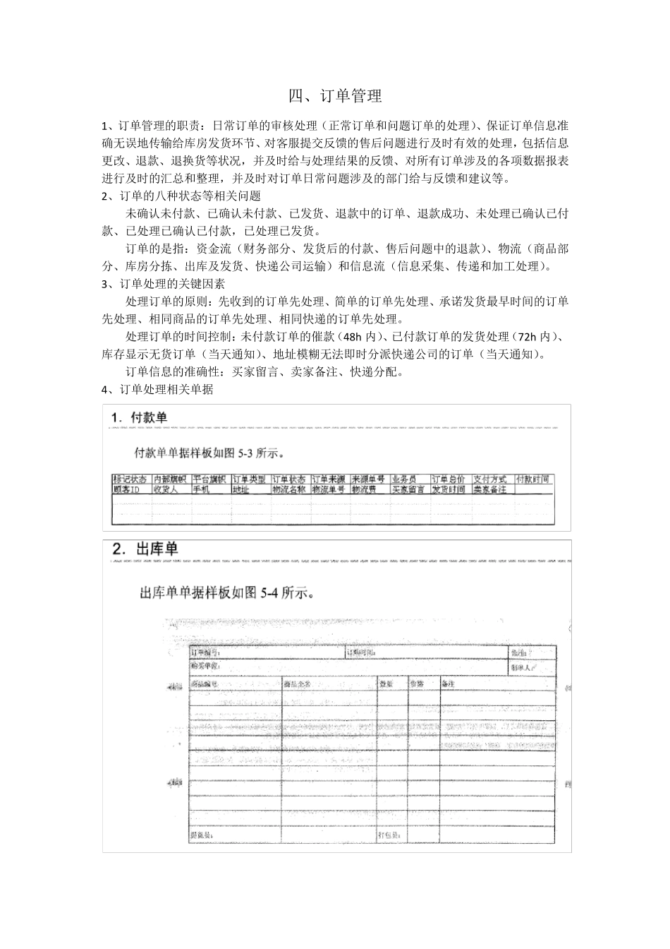 电商订单管理要点_第1页