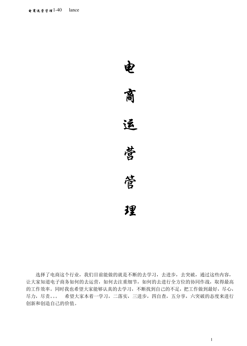 电商运营管理手册_第1页