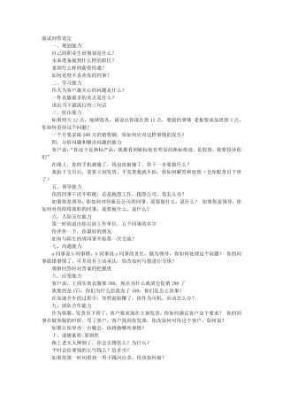 电商运营面试技巧