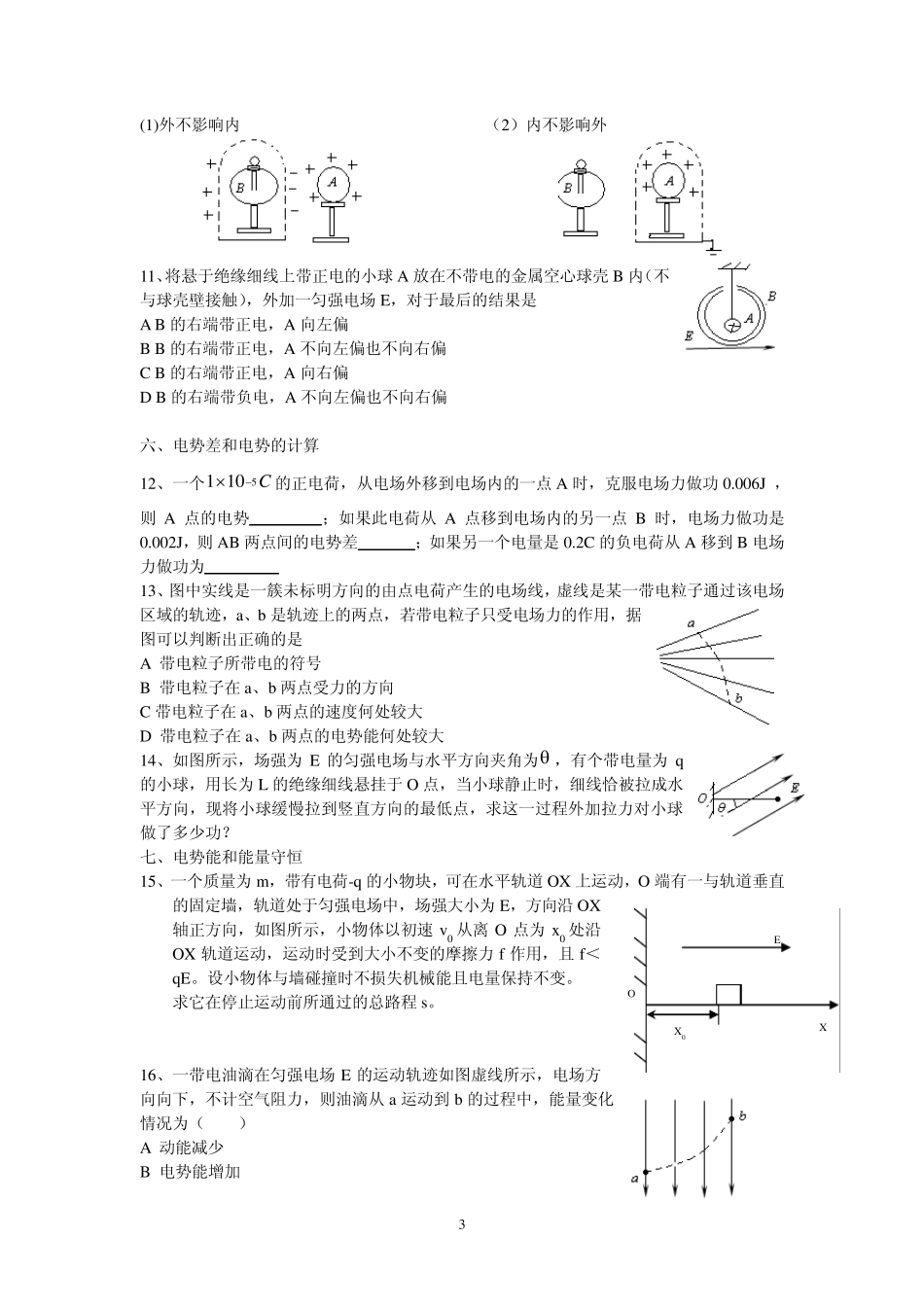 电场中常见题型1_第3页