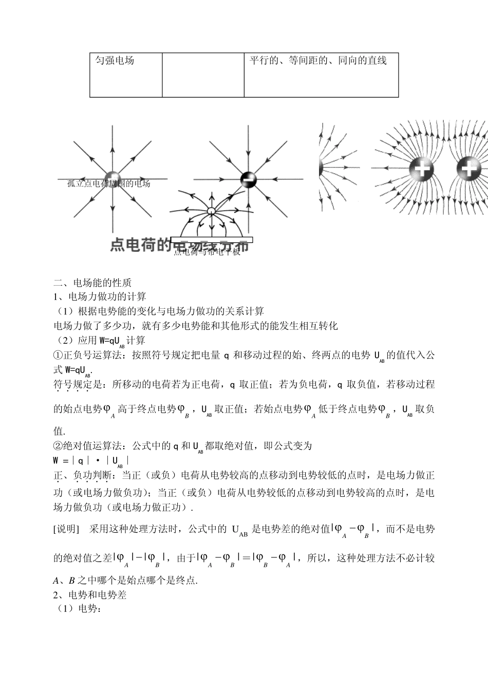 电场和磁场知识点复习_第3页