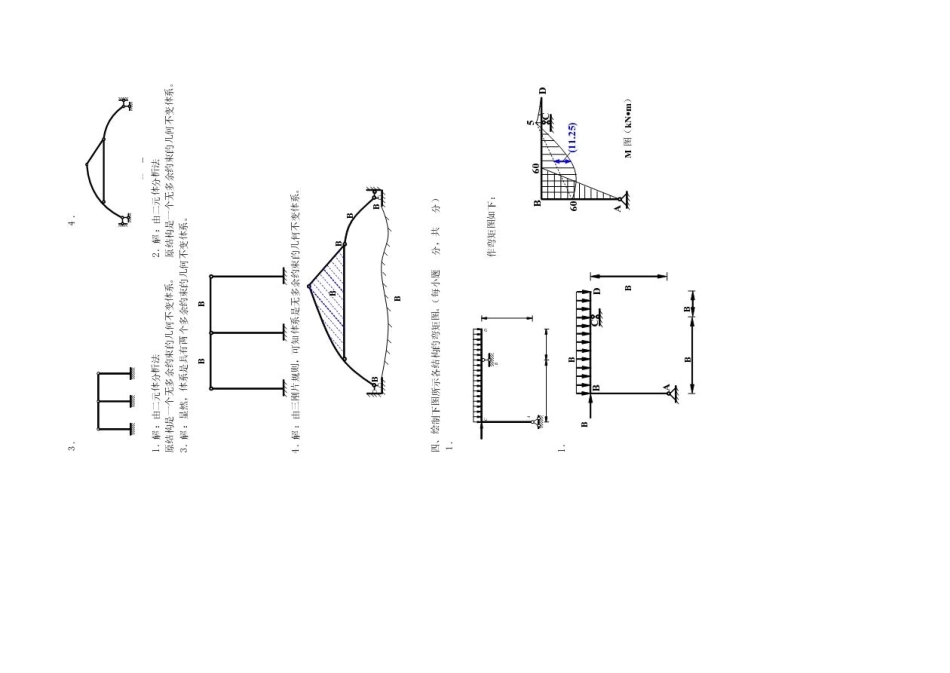 电大土木工程力学(本)形成性考核册作业答案_第3页