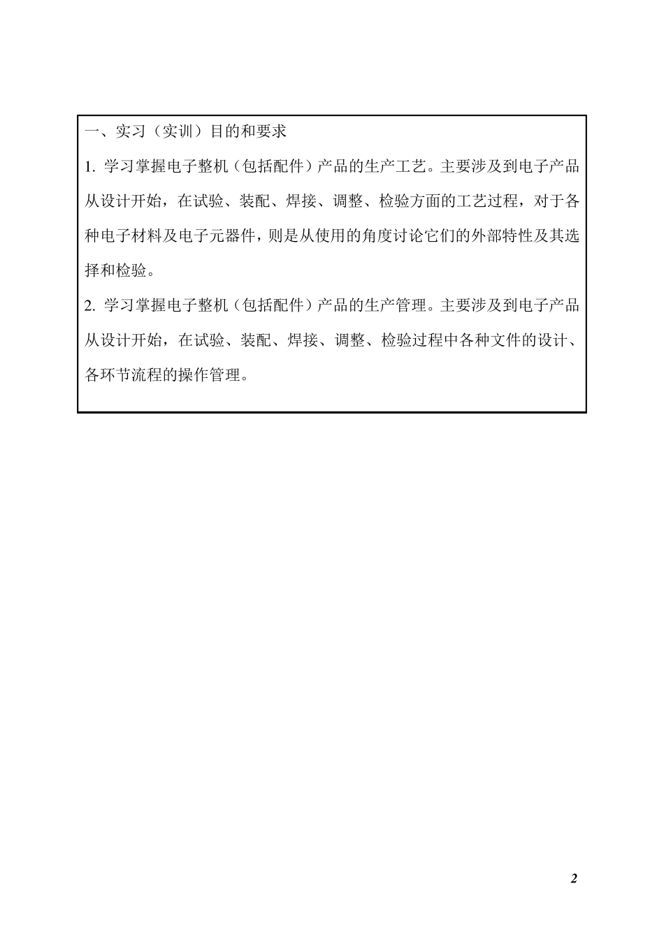 电子产品生产工艺和管理实训报告_第3页