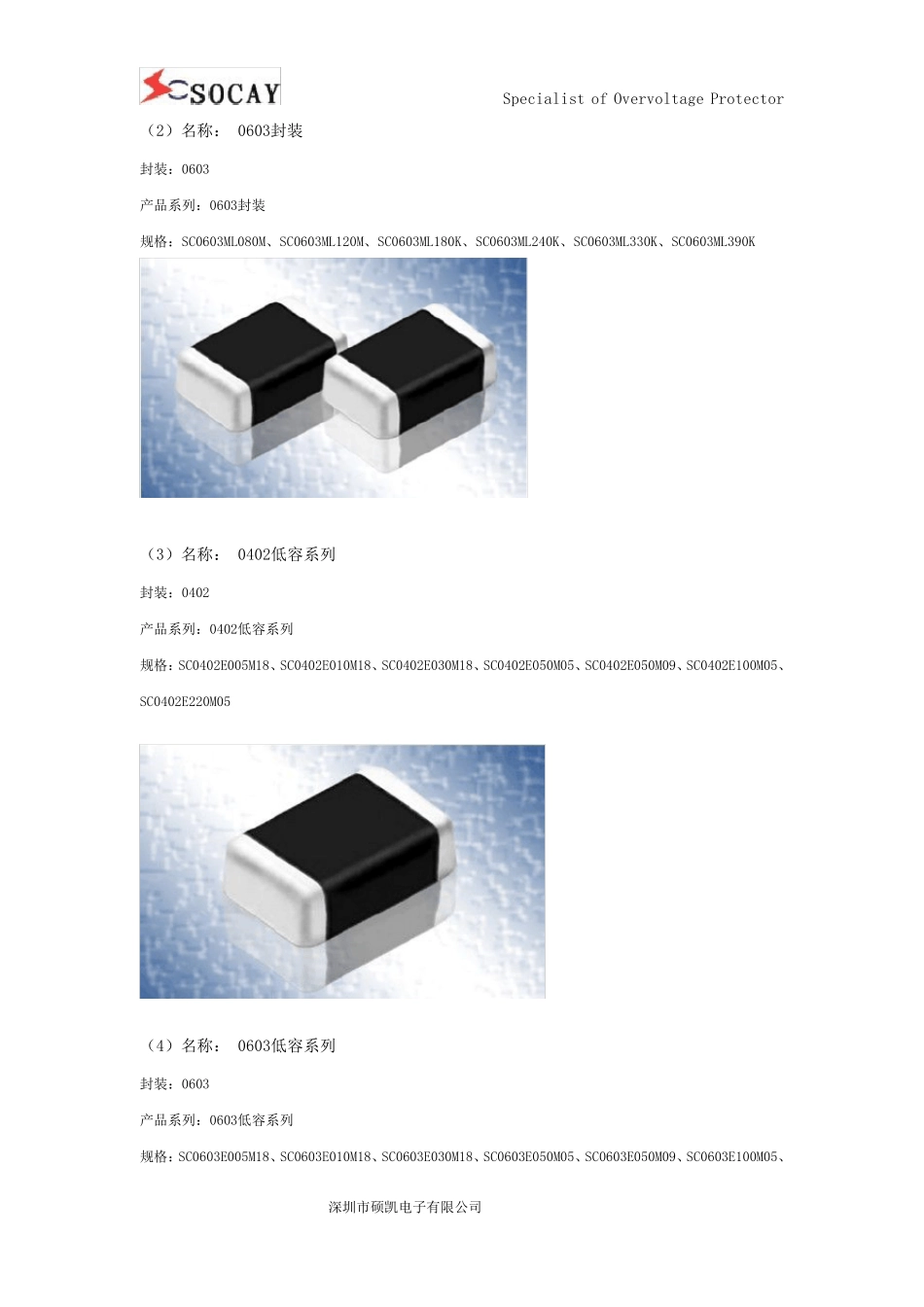 电子保护器件贴片压敏电阻型号大全_第2页