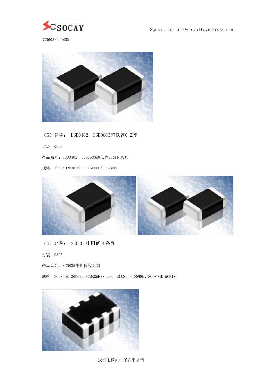 电子保护器件贴片压敏电阻型号大全_第3页
