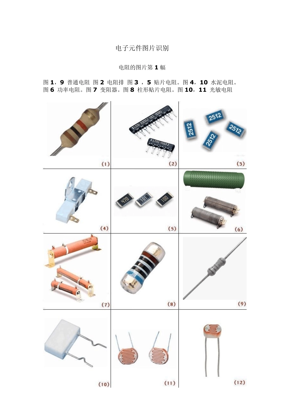 电子元件图片识别c彩图很全1_第1页