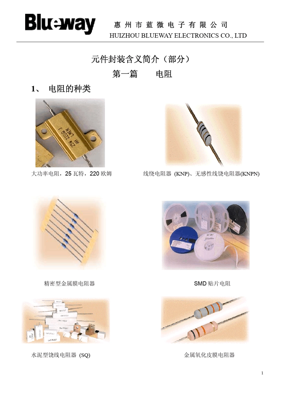 电子元件封装简介_第1页