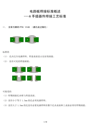 电子元器件焊接标准