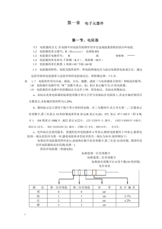 电子元器件知识大全