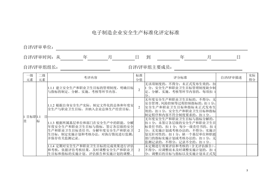电子制造企业安全生产标准化评定标准_第3页