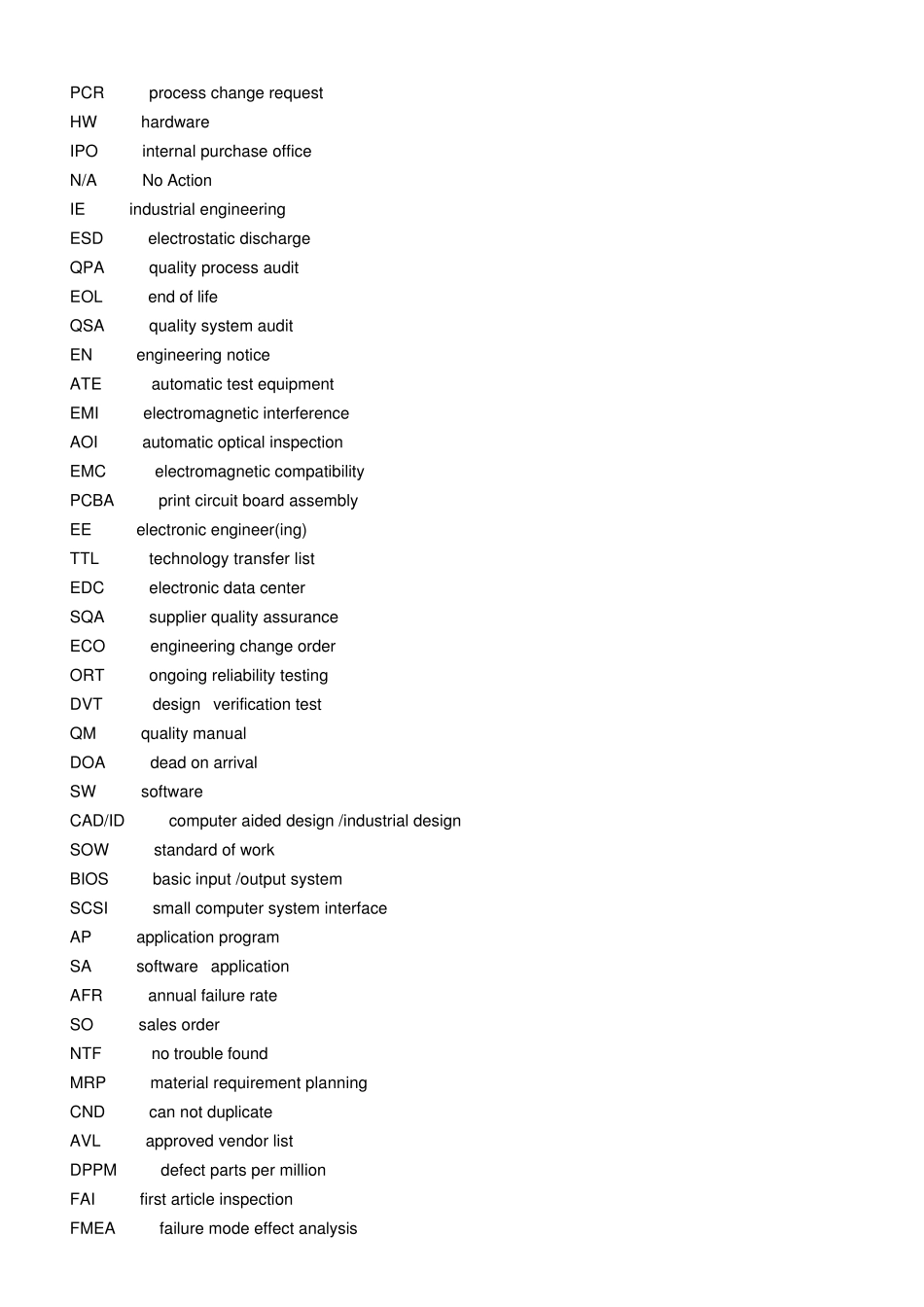 电子厂专业术语_第2页