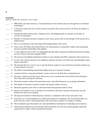 电子商务习题库(第一章)