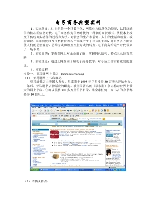 电子商务典型实例