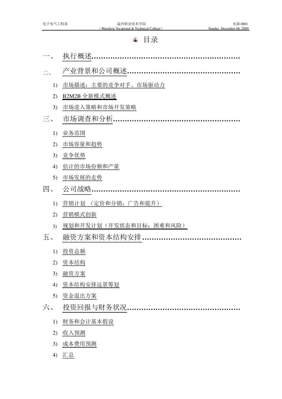 电子商务创业计划书_第2页