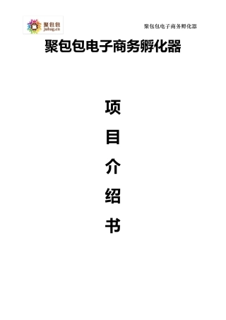 电子商务孵化器项目