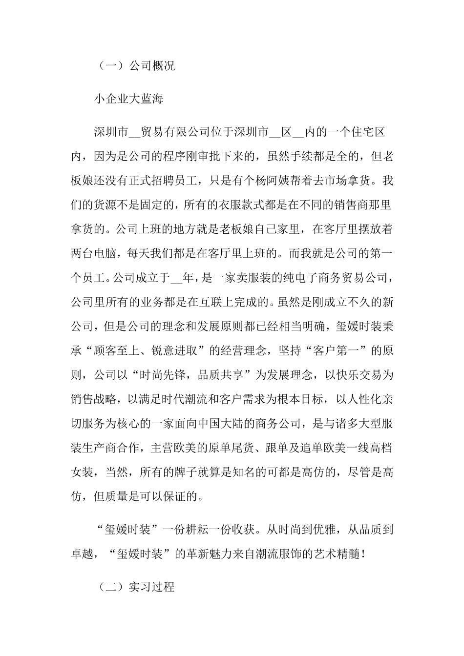 电子商务实习报告13篇_第3页