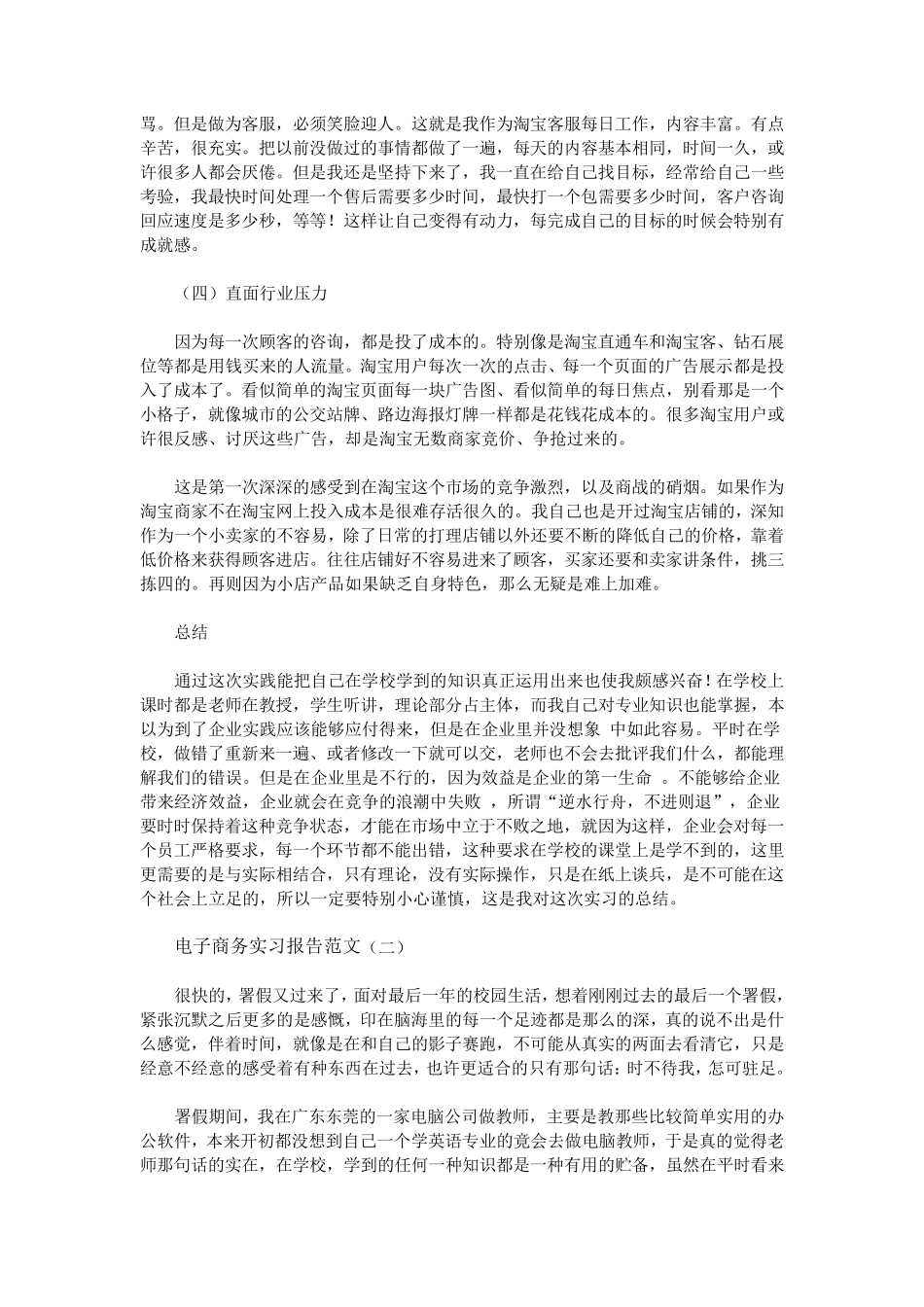 电子商务实习报告范文_第3页