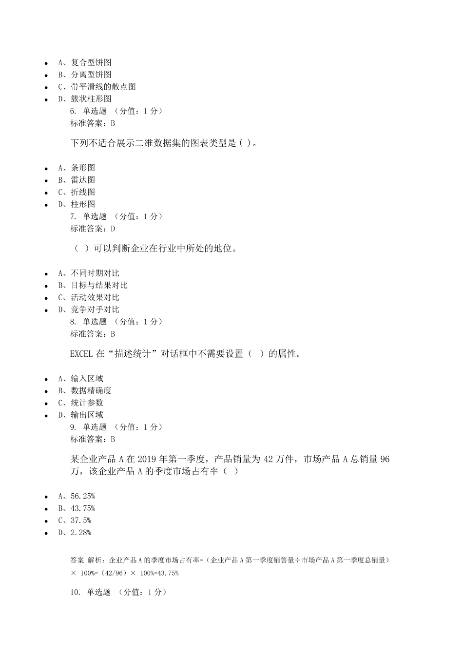 电子商务数据分析期末试题含答案_第2页