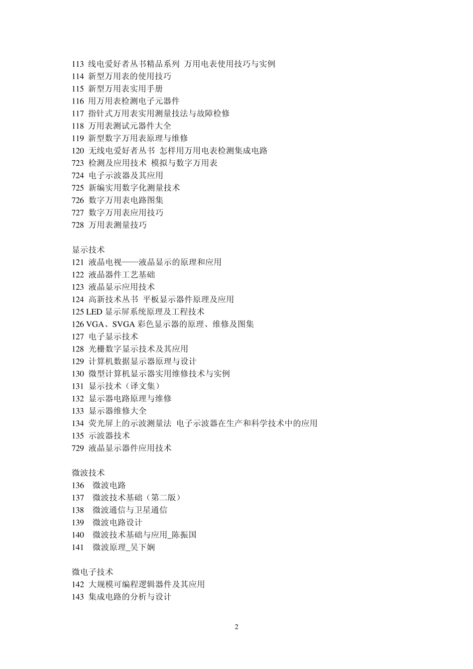 电子技术之电子与信息工程专业必读书籍1000本_第2页