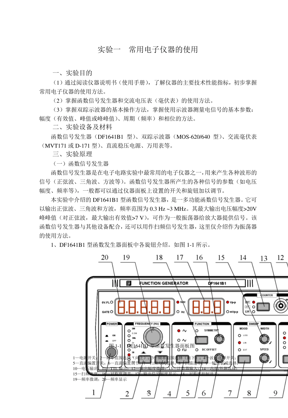 电子技术实验报告_第1页