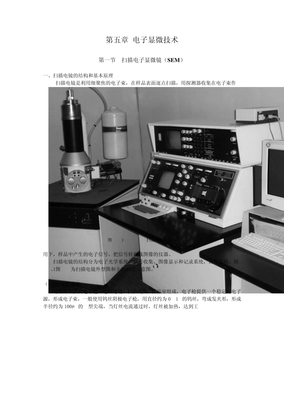 电子显微技术扫描电子显微镜_第1页