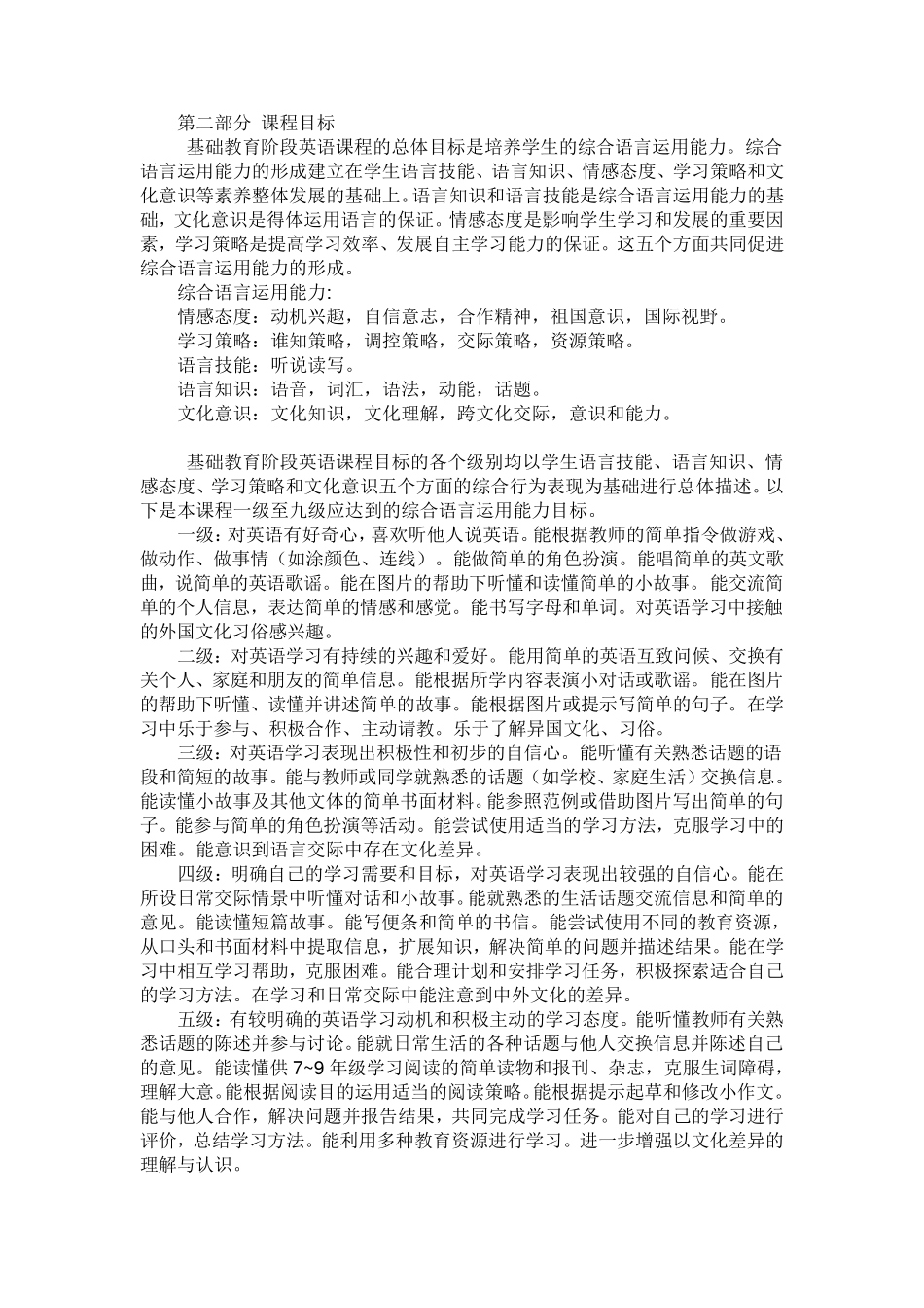 电子版小学英语课程标准_第3页