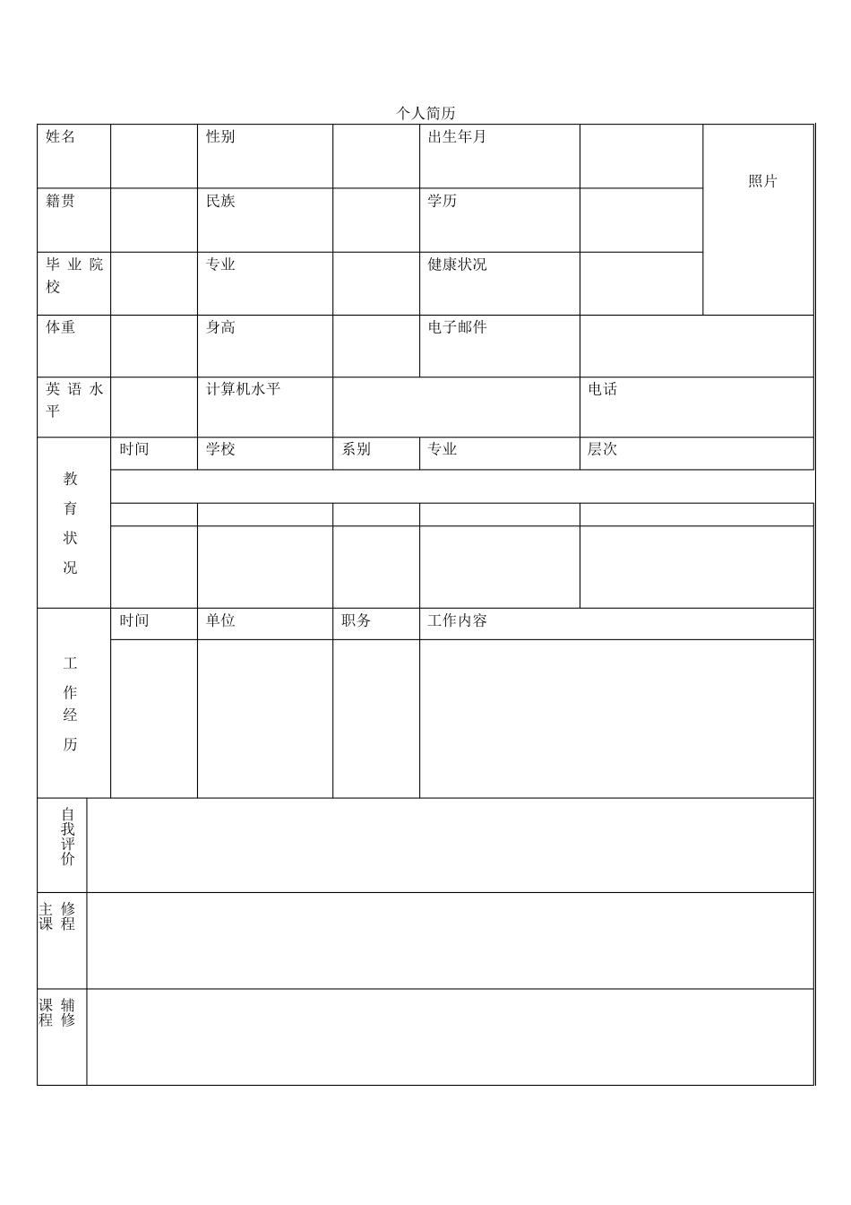 电子版简历模板下载免费下载_第3页