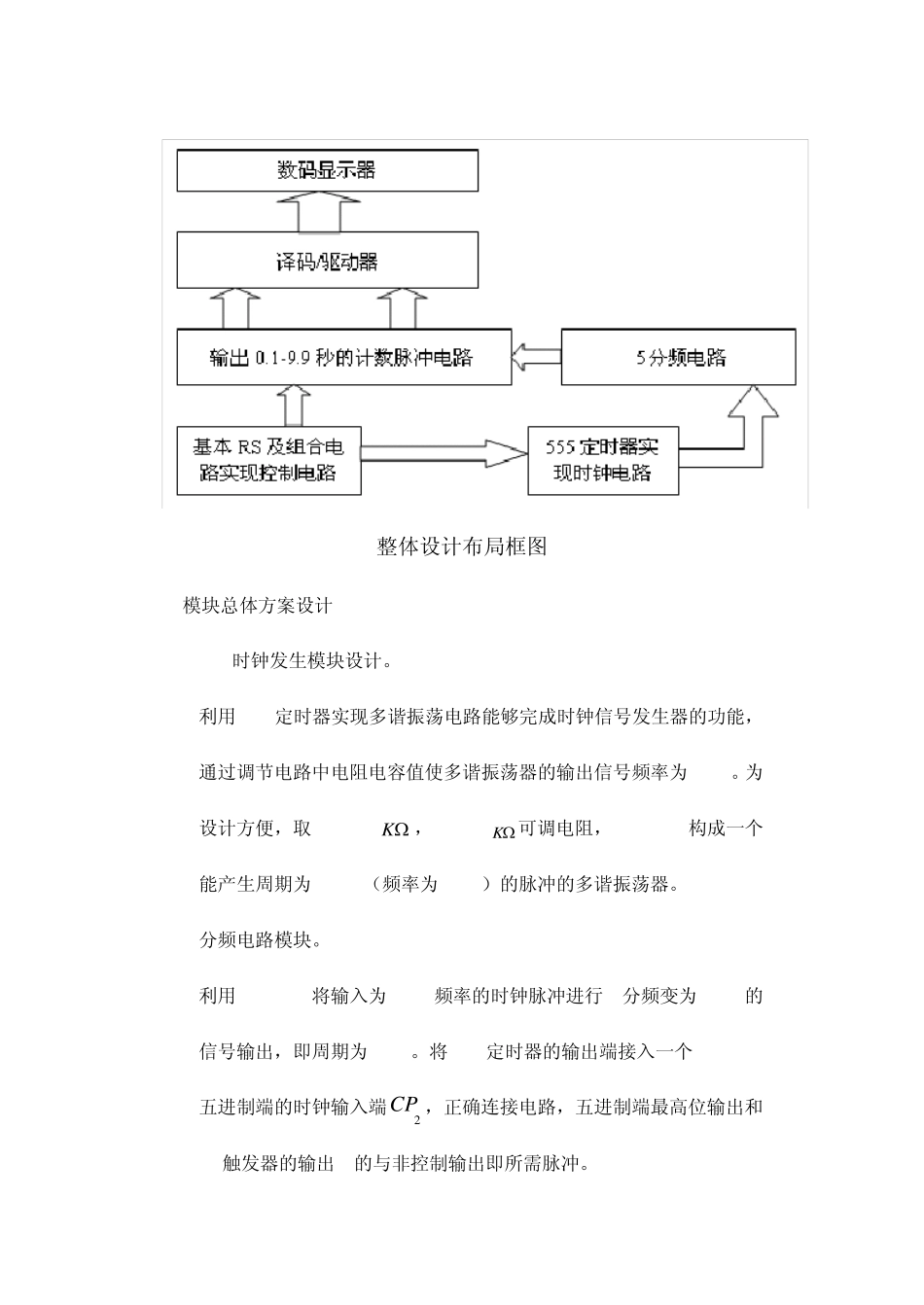 电子秒表课程设计报告_第3页