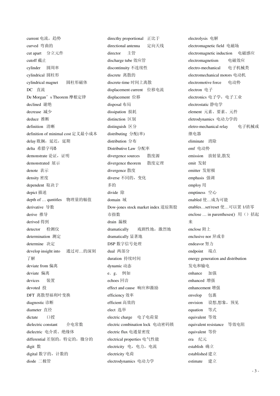 电子通信专业英语词汇_第3页