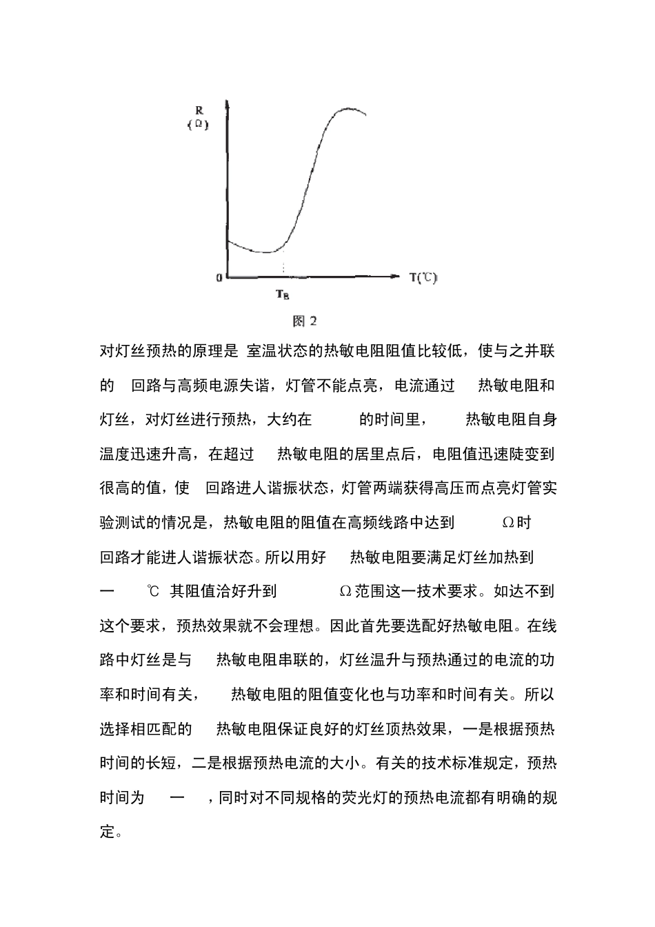 电子镇流器中灯丝预热PTC热敏电阻常见问题的分析_第2页