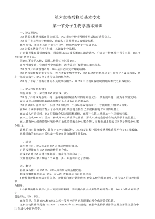 第6章核酸检验基本技术